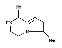 Structure of Pyrrolo[1,2-a]pyrazine,1,2,3,4-tetrahydro-1,6-dimethyl-