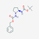 Structure of Benzyl tert-butyl (1R,2R)-cyclopentane-1,2-diyldicarbamate