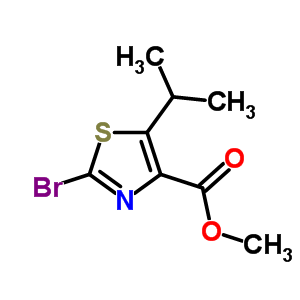 Structure of METHYL 2-BROMO-5-ISOPROPYLTHIAZOLE-4-CARBOXYLATE