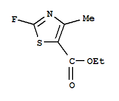 5-Thiazolecarboxylicacid, 2-fluoro-4-methyl-, ethyl ester结构式