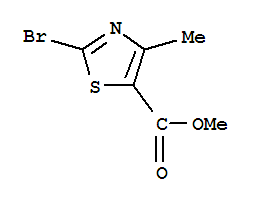 Structure of 5-Thiazolecarboxylicacid, 2-bromo-4-methyl-, methyl ester