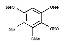 Structure of 2,4,6-TRIMETHOXY-3-METHYLBENZALDEHYDE