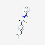 (S,S)-N-(1-Phenylethyl) Ibuprofen Amide结构式