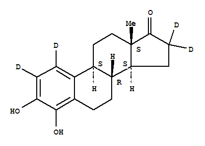 Structure of 4-HYDROXYESTRONE-1,2,16,16-D4