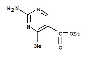 Structure of ETHYL 2-AMINO-4-METHYLPYRIMIDINE-5-CARBOXYLATE