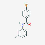 Structure of 4-BROMO-N-(3-METHYLPHENYL)BENZAMIDE, 97%
