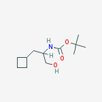 tert-butyl 1-cyclobutyl-3-hydroxypropan-2-ylcarbamate结构式