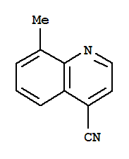 4-Quinolinecarbonitrile,  8-methyl-结构式
