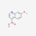 7-methoxy-4-Quinolinecarboxylic acid结构式
