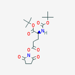 Structure of BOC-L-GLUTAMIC ACID GAMMA-N-HYDROXYSUCCINIMIDE ESTER ALPHA-T-BUTYL ESTER