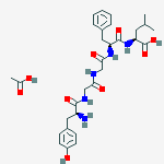 Structure of LEUCINE ENKEPHALIN ACETATE SALT
