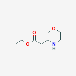 Structure of MORPHOLIN-3-YL-ACETIC ACID ETHYL ESTER