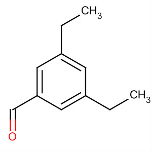 Structure of Benzaldehyde, 3,5-diethyl-