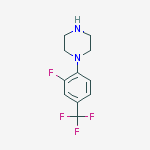 Piperazine, 1-[2-fluoro-4-(trifluoromethyl)phenyl]-结构式