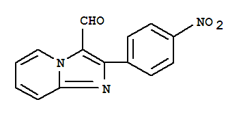 Structure of 2-(4-NITRO-PHENYL)-IMIDAZO[1,2-A]PYRIDINE-3-CARBALDEHYDE