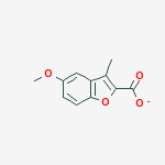 Structure of 5-METHOXY-3-METHYL-BENZOFURAN-2-CARBOXYLIC ACID
