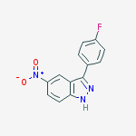 3-(4-FLUOROPHENYL)-5-NITRO-1H-INDAZOLE结构式
