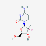 Structure of 2'-deoxy-2'-fluoro-2'-C-methylcytidine