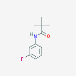 Structure of N-(3-fluorophenyl)-2,2-dimethylpropanamide