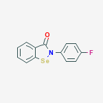Structure of 1,2-Benzisoselenazol-3(2H)-one, 2-(4-fluorophenyl)-