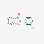 Structure of 1,2-Benzisoselenazol-3(2H)-one, 2-(3-methoxyphenyl)-