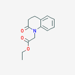 Ethyl 2-(2-oxo-3,4-dihydroquinolin-1(2H)-yl)acetate结构式