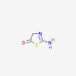 Structure of 5(4H)-Thiazolone,  2-amino-