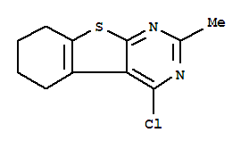 Structure of 4-CHLORO-2-METHYL-5,6,7,8-TETRAHYDRO[1]BENZOTHIENO[2,3-D]PYRIMIDINE