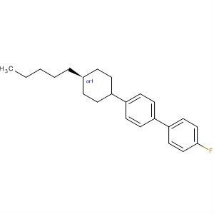 Structure of 1,1'-Biphenyl, 4-fluoro-4'-(trans-4-pentylcyclohexyl)-