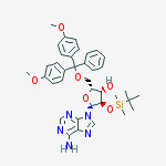2'-O-tert-Butyldimethylsilyl-5'-O-DMT-adenosine结构式
