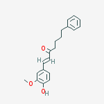 Structure of (e)-1-(4-hydroxy-3-methoxyphenyl)-7-phenylhept-1-en-3-one