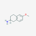 Structure of 6-METHOXY-1,2,3,4-TETRAHYDRO-NAPHTHALEN-2-YLAMINE
