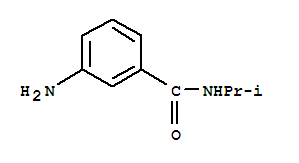 Structure of 3-amino-N-(isopropyl)benzamide