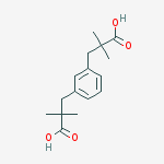Structure of a,a,a',a'-Tetramethyl-1,3-benzenedipropionic acid