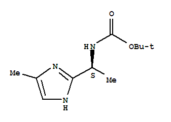 Structure of CARBAMIC ACID [(1S)-1-(4-METHYL-1H-IMIDAZOL-2-YL)ETHYL]-,TERT-BUTYL ESTER