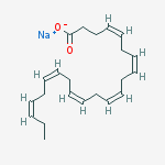 Structure of CIS-4,7,10,13,16,19-DOCOSAHEXAENOIC ACID SODIUM SALT