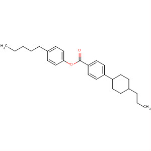反-4-(4-正丙基环己基)苯甲酸-4-正戊基苯酯结构式