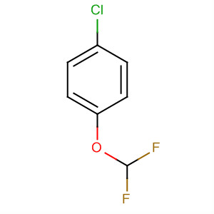 Structure of Benzene, 1-chloro-4-(difluoromethoxy)-