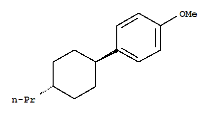 Structure of 1-Methoxy-4-(trans-4-propylcyclohexyl)benzene