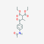 diethyl 2-(1-(4-acetaMidophenyl)-1-oxopropan-2-yl)Malonate结构式