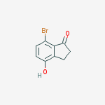 Structure of 4-Hydroxy-7-bromo-1-indanone