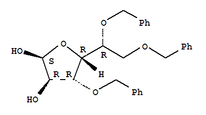 Structure of 3,5,6-Tri-O-benzyl-a-D-glucofuranose