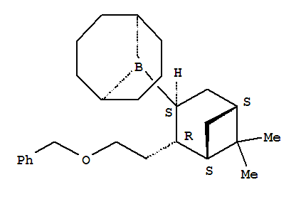 Structure of 9-BBN-NOPOL BENZYL ETHER ADDUCT