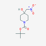 Structure of 1-Piperidinecarboxylic acid, 4-hydroxy-4-(nitromethyl)-,1,1-dimethylethyl ester