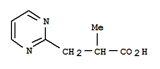 Structure of 2-METHYL-3-PYRIMIDIN-2-YL-PROPIONIC ACID