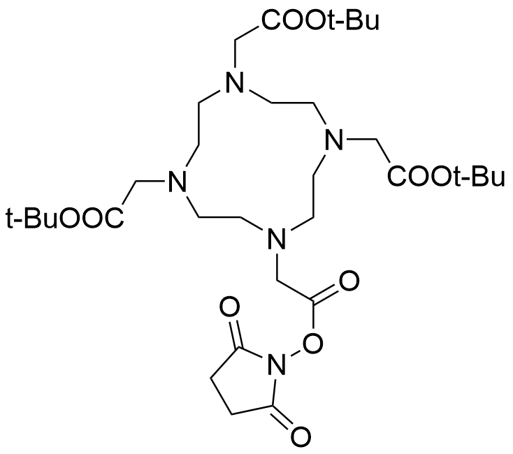 Structure of DOTA-mono-NHS-tris(t-Bu ester)(B-270)