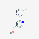 4-HydroxyMethyl-4'-Methyl-2,2'-bipyridyl结构式