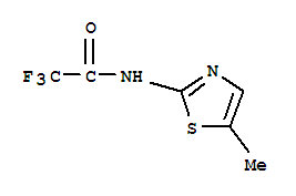 Acetamide,2,2,2-trifluoro-N-(5-methyl-2-thiazolyl)-结构式