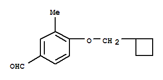 Benzaldehyde,4-(cyclobutylmethoxy)-3-methyl-结构式