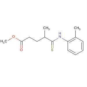 Pentanoic acid, 4-methyl-5-(methylphenylamino)-5-thioxo-, methyl ester结构式